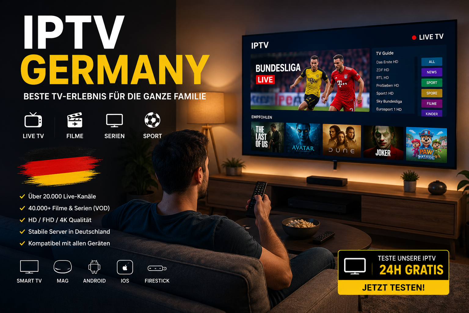 IPTV line kaufen : best service in germany